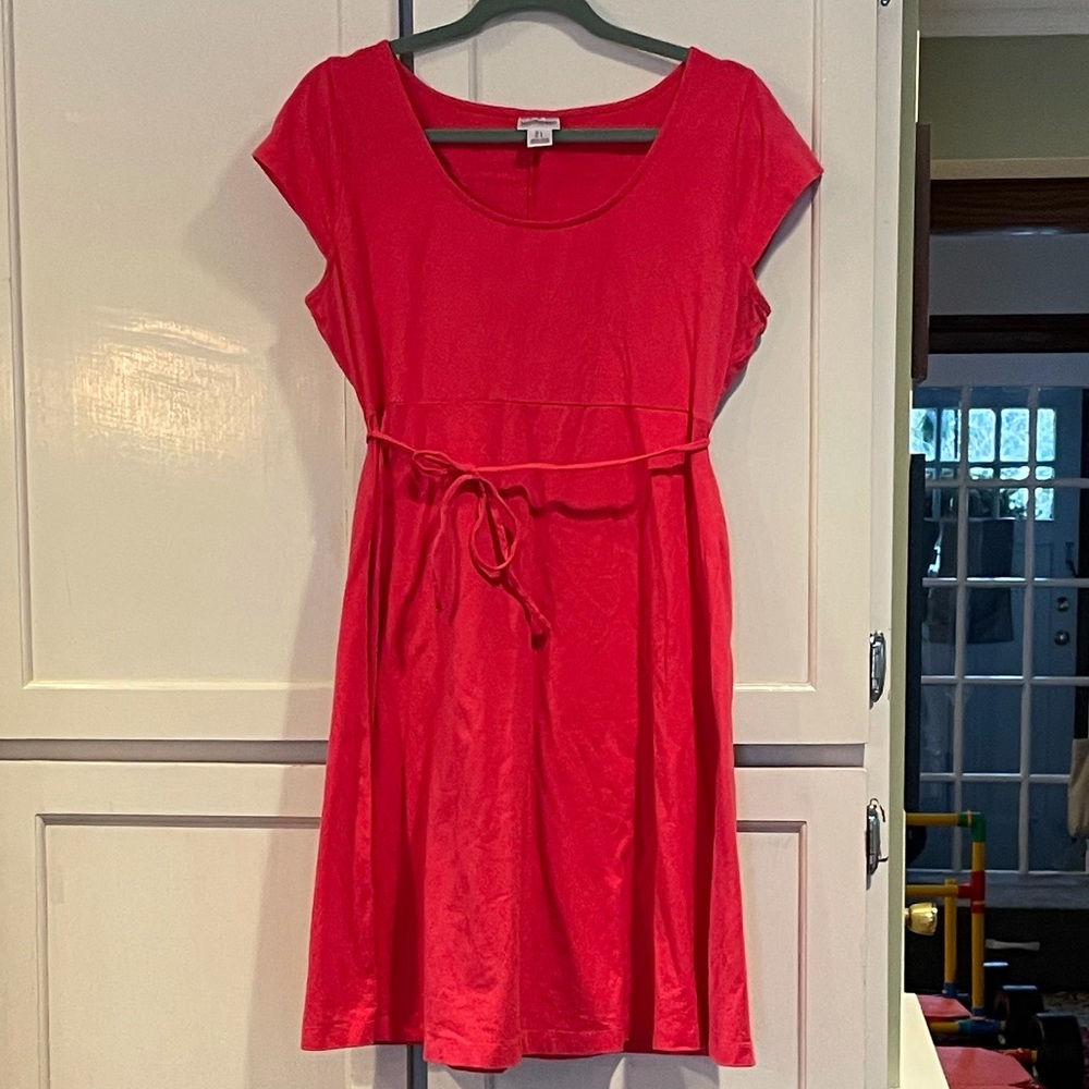Motherhood Maternity Pink Tie Dress